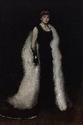 James Abbot McNeill Whistler Arrangement in Black, oil painting artist